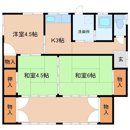 市村住宅1の物件間取画像